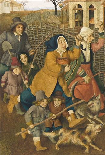 GENNADY SPIRIN (1948 - ) Marissa and the Peasants.